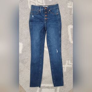 Madewell 10" High-Rise Skinny Jeans in Hanna Wash Size 24